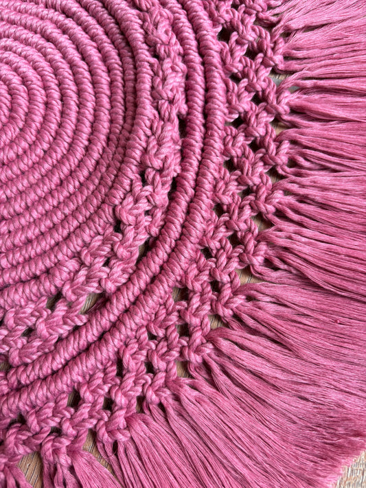 Big Round Macrame Table Runner