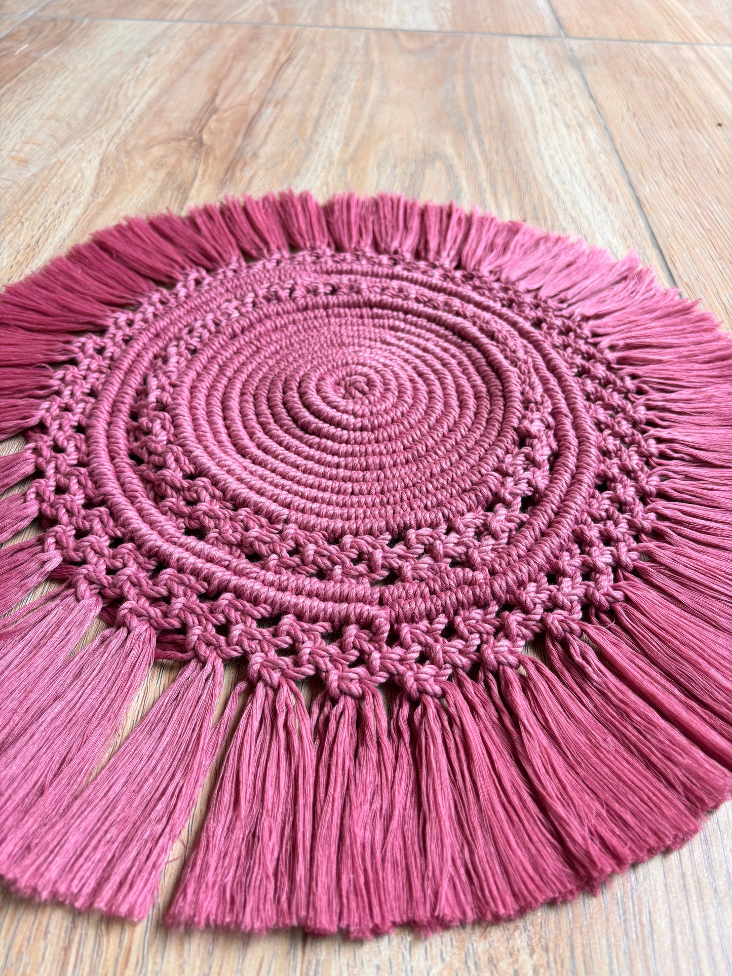 Big Round Macrame Table Runner