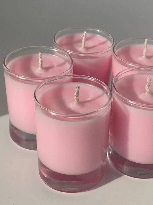 Pink Rose Scented Candle