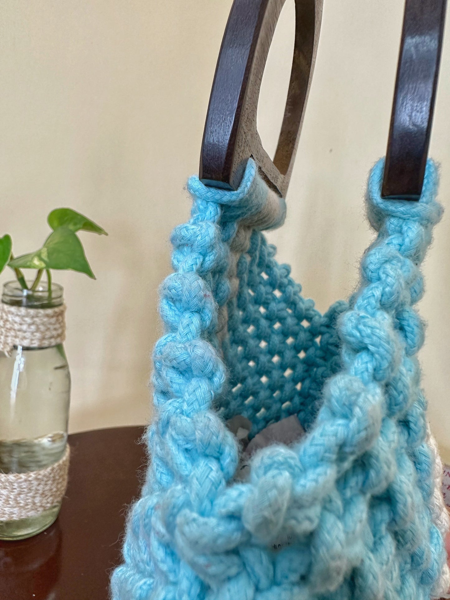 Cute Frame handbag (Blue)