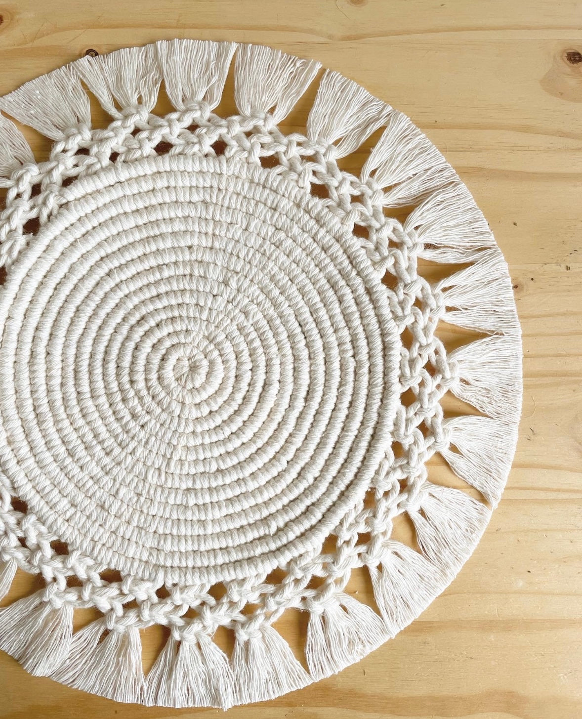 Macrame Table Placement
