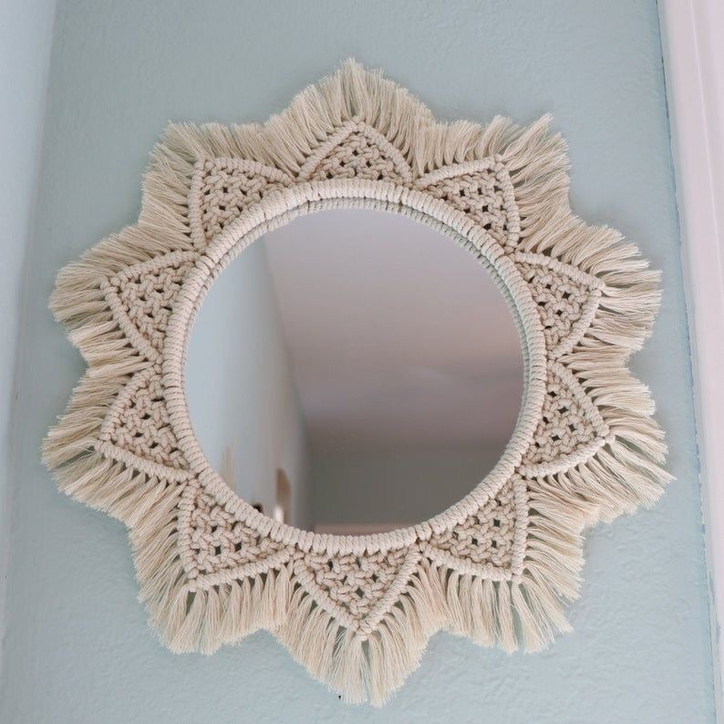 Macrame Earthy Mirror