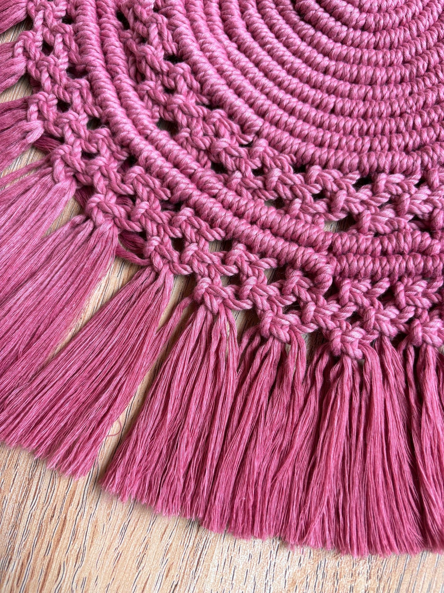 Big Round Macrame Table Runner