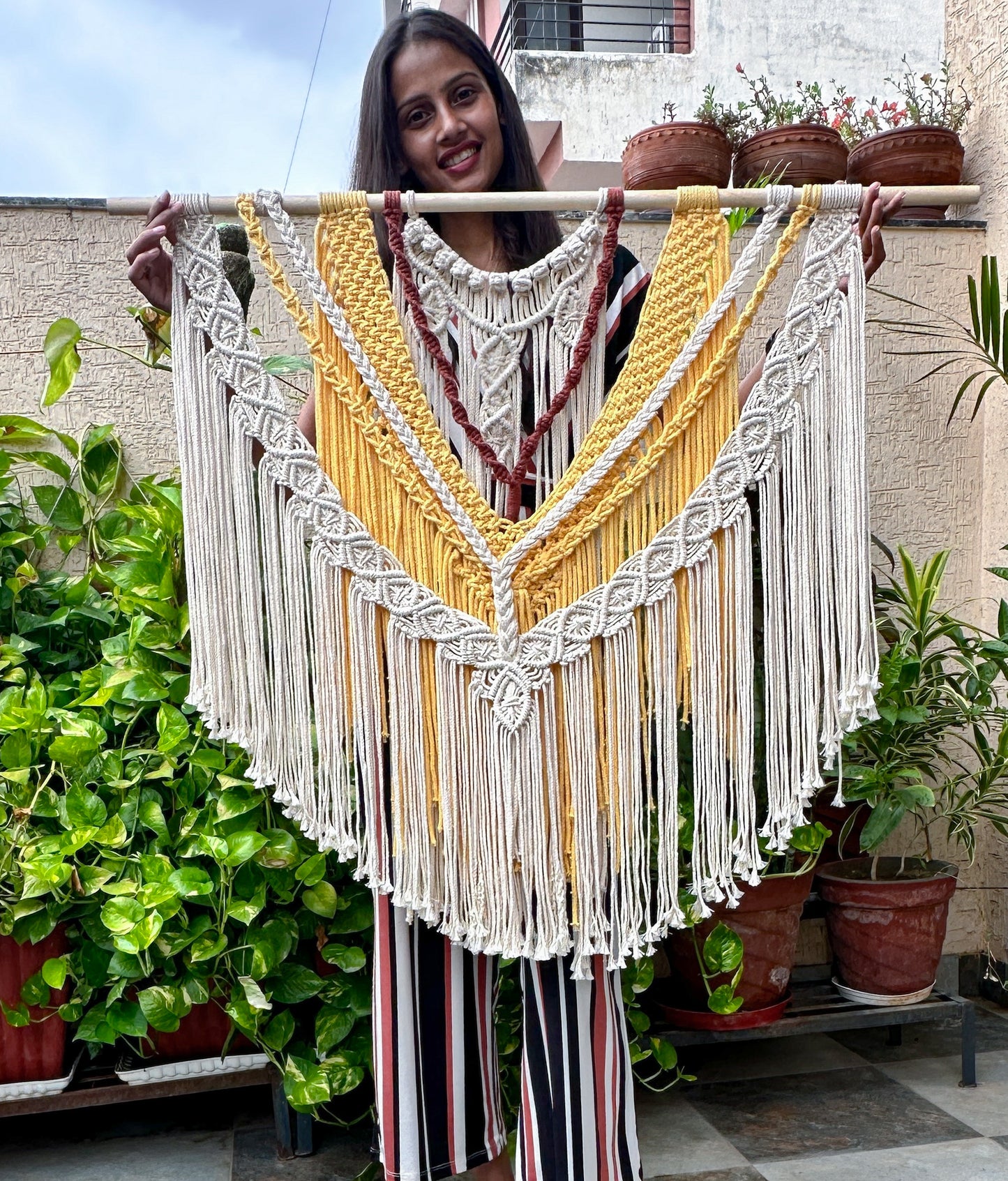 Big boho macrame wall hanging