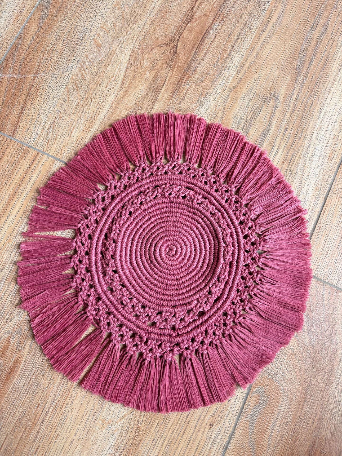 Big Round Macrame Table Runner