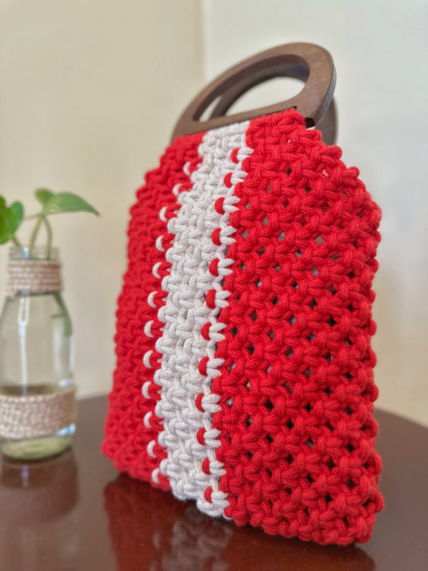 Cute Frame Handbag (Red)