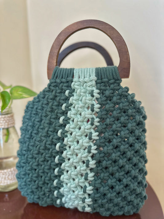 Cute Frame Handbag (Green)