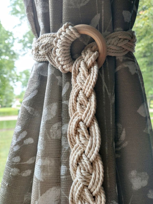 Macrame Braided Curtain Tie